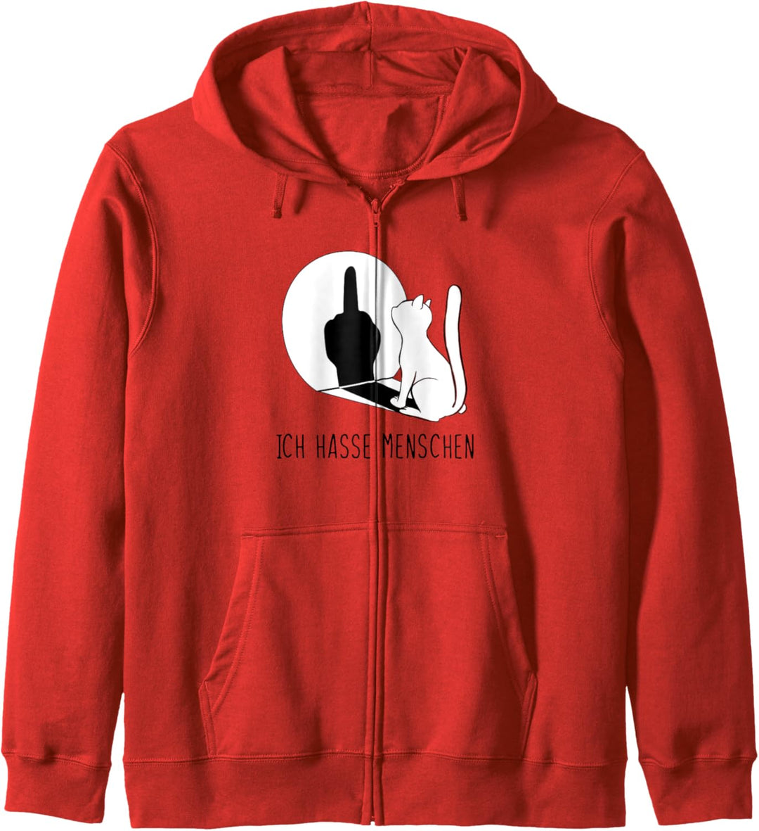 Katzenpulli I Hate People Katze Ich Hasse Menschen Kapuzenjacke