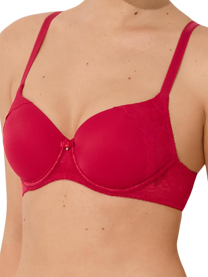 Lisca Damen Evelyn Softschalen-BH 20228, Rot, 70D