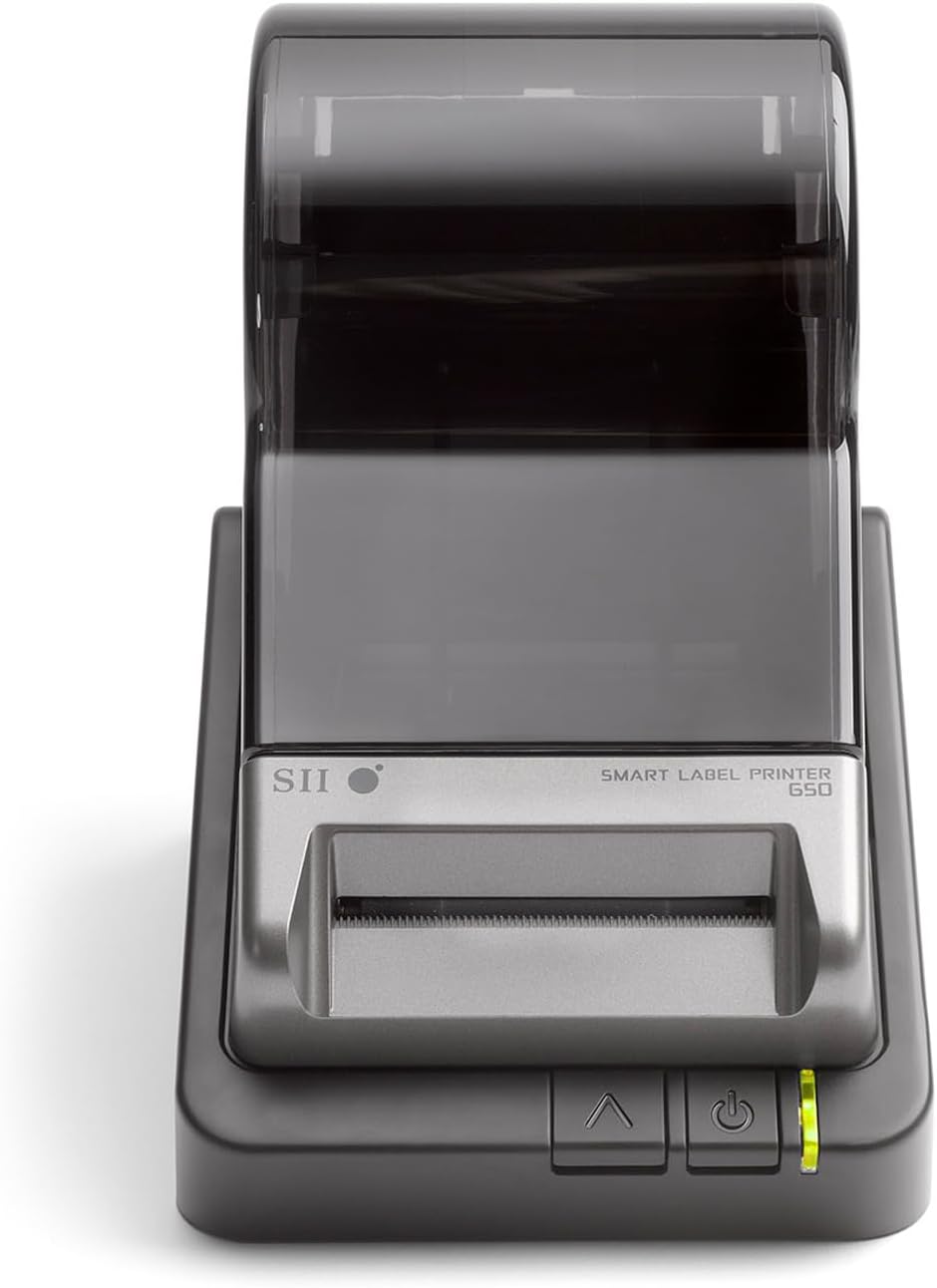 Seiko Instruments SLP650-EU Smart Label Printer, schwarz, Schwarz Single USB, Single USB