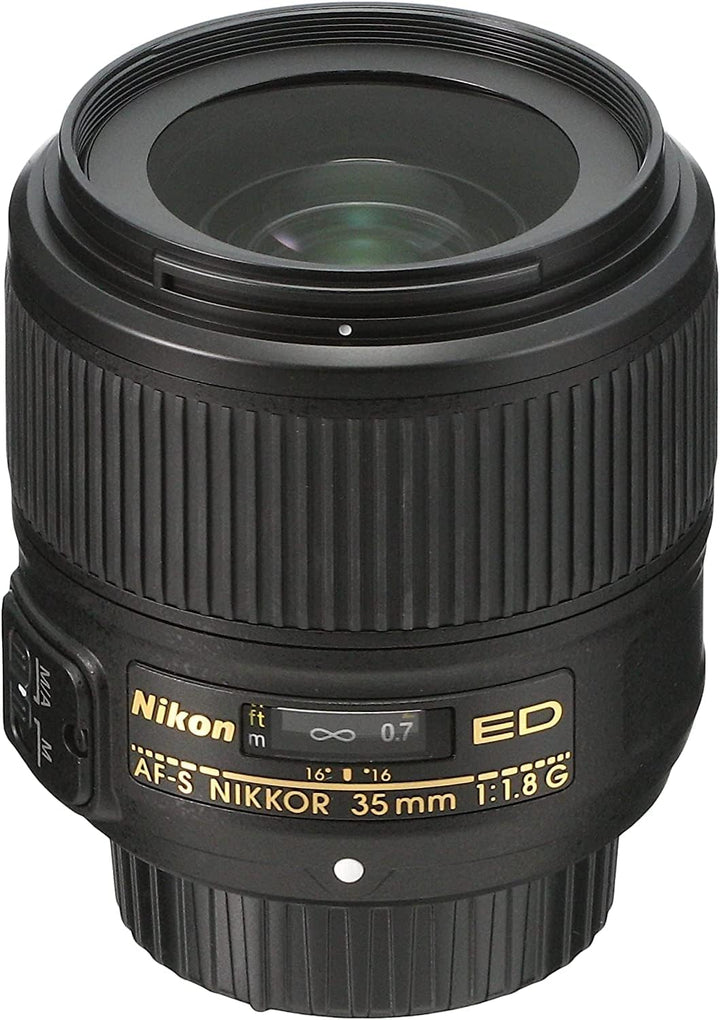 Nikon AF-S Nikkor 35mm 1:1.8G ED Objektiv (58 mm Filtergewinde) für Nikon-F-Bajonett schwarz 35 mm,