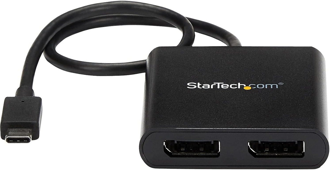 StarTech.com USB-C auf Dual DisplayPort 1.2 Adapter, USB-C Multi-Monitor MST Hub, Dual 4K 30Hz/1080p