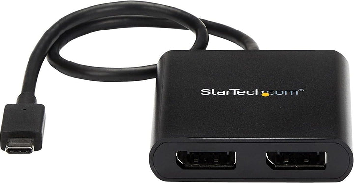 StarTech.com USB-C auf Dual DisplayPort 1.2 Adapter, USB-C Multi-Monitor MST Hub, Dual 4K 30Hz/1080p
