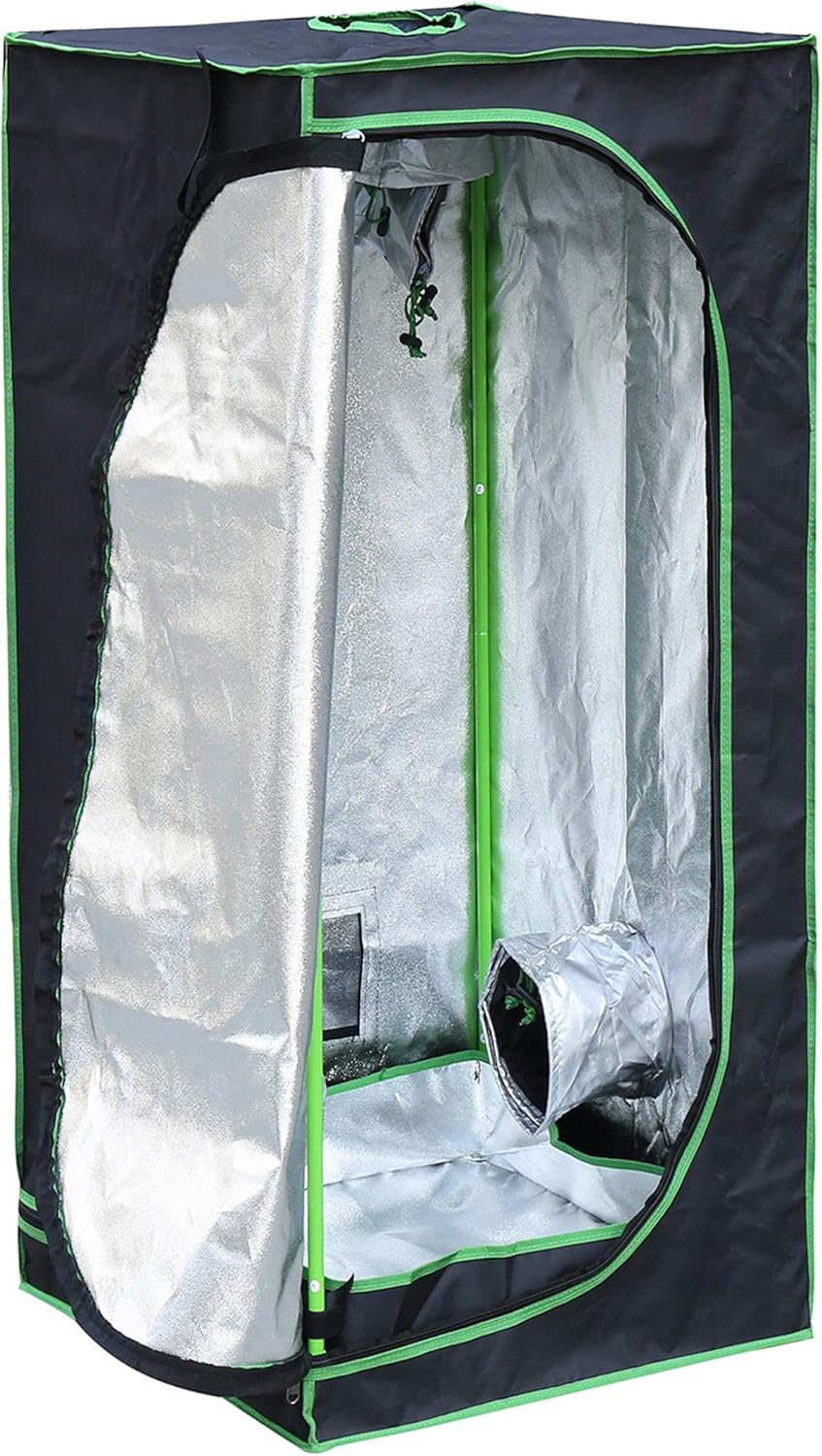 Rapid Teck® Grow Zelt (60 x 60 x 180 cm) Home Grow Tent | Indoor Growzelt | schwarz grün | Growroom