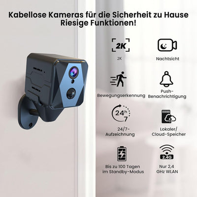 aidowocam Mini Kamera 2K Überwachungskamera Innen WLAN Kamera Überwachung Innen,Kamera Live Übertrag