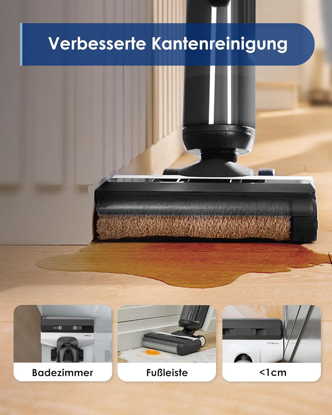 Tineco Smart kabelloser Nass-Trocken-Sauger Floor One S5 Aufladbarer All-in-One-Staubsauger Wischmop