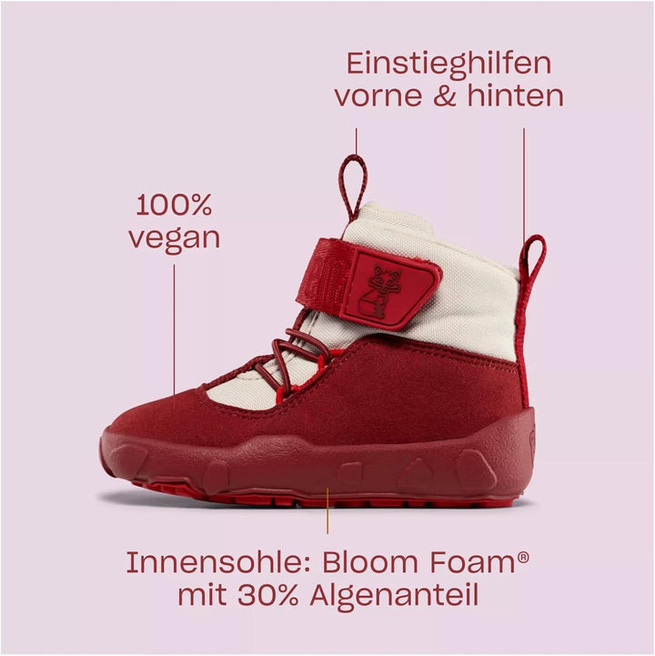 Affenzahn Barfussschuh Baumwolle Lucky Klettverschluss Vegan rutschfest Flexibel Reflektierend für d