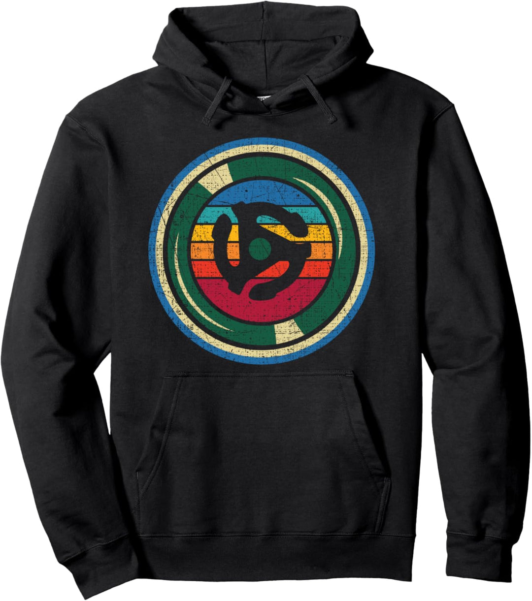 Plattenkollektor Geschenke 45 Adapter Vinyl DJ Pullover Hoodie