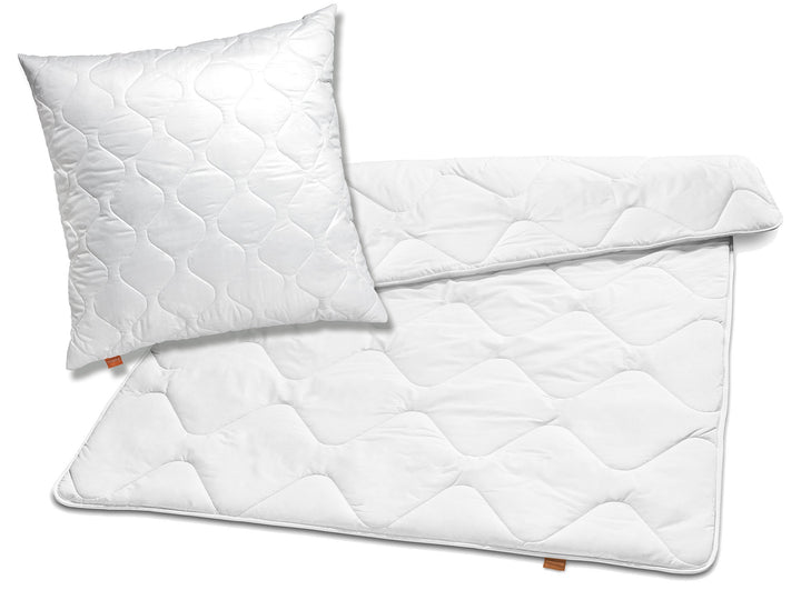 sleepling 192808 Bettwaren Set | Kopfkissen 80 x 80 cm + Winter Bettdecke 155 x 220 cm | warme Winte