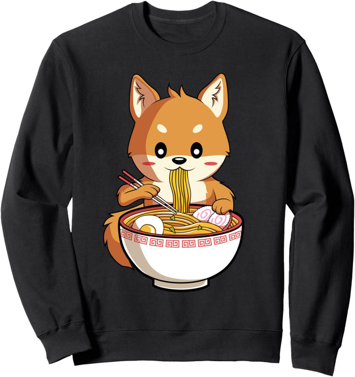Kawaii Shiba Inu Ramen Japanische Nudeln als Anime Geschenk Sweatshirt