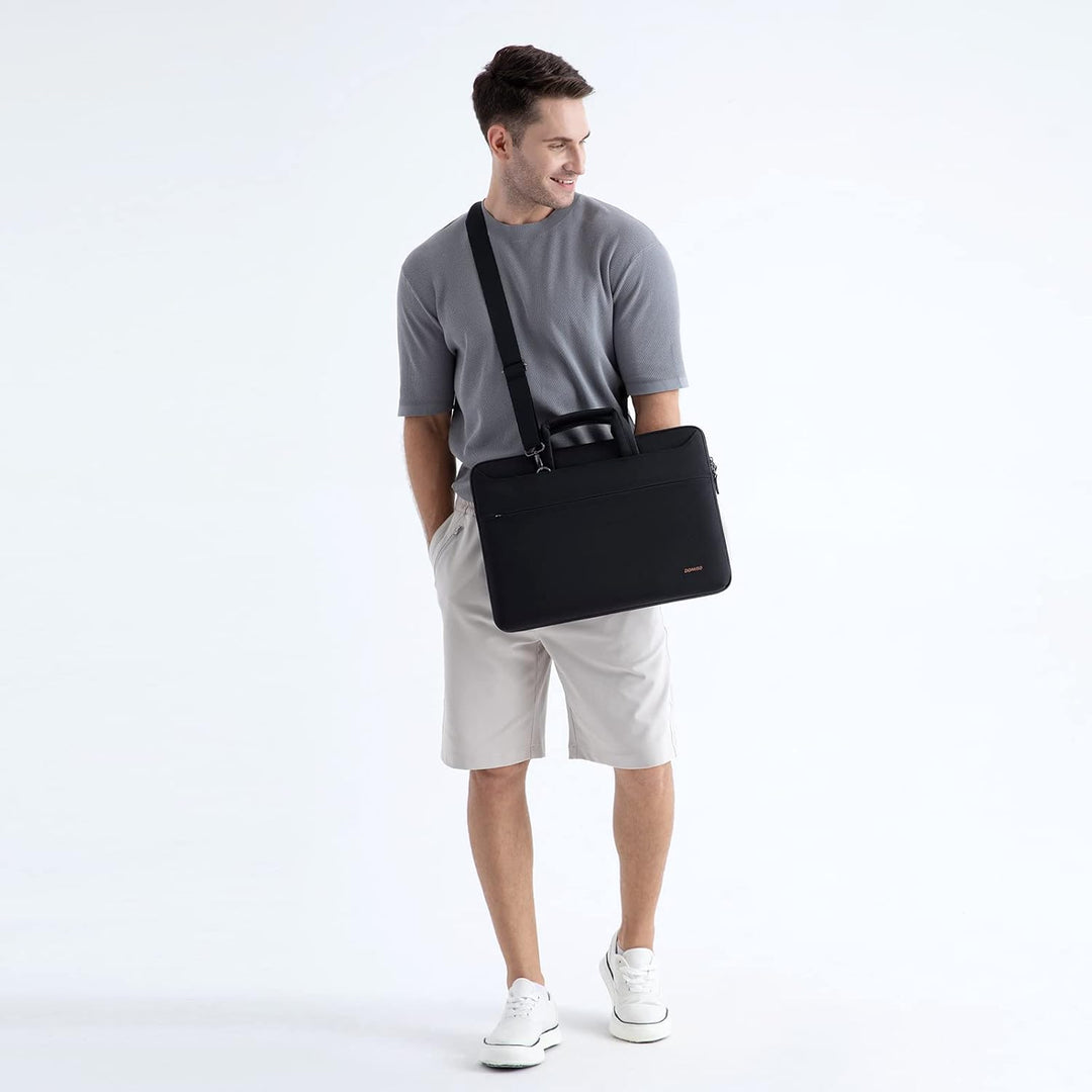 DOMISO 14 Zoll Wasserdicht Laptop Tasche Aktentasche Schultertasche Notebooktasche für 14" Lenovo Id