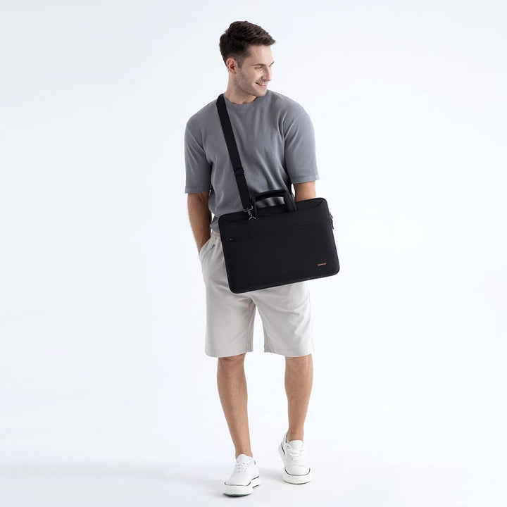 DOMISO 14 Zoll Wasserdicht Laptop Tasche Aktentasche Schultertasche Notebooktasche für 14" Lenovo Id