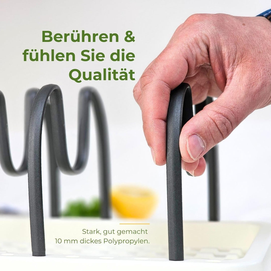 Clove Topfdeckel Organizer Schublade Topfdeckelhalter Deckelhalter Küche für Schubladen Verstellbare