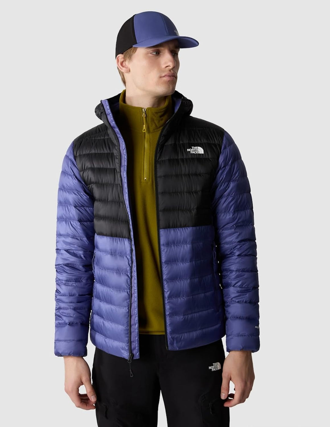 THE NORTH FACE - Herren Resolve Daunenjacke mit Kapuze M Cave Blue/Tnf Black, M Cave Blue/Tnf Black
