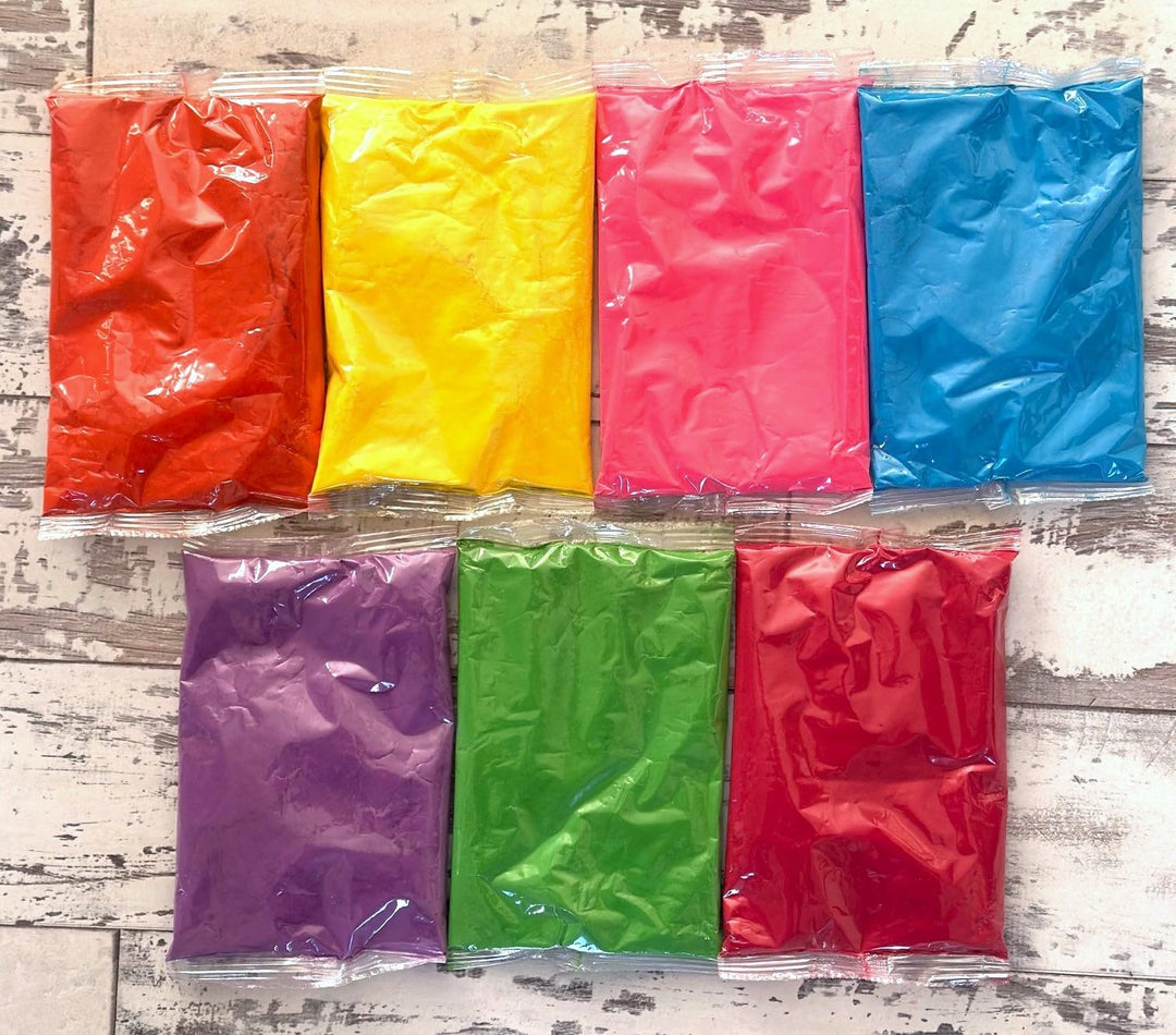 14 x 50 g/m² Pakete ungiftiges Holi-Farbpulver für Farblaufen, Partys, Festivals und verschiedene Ku