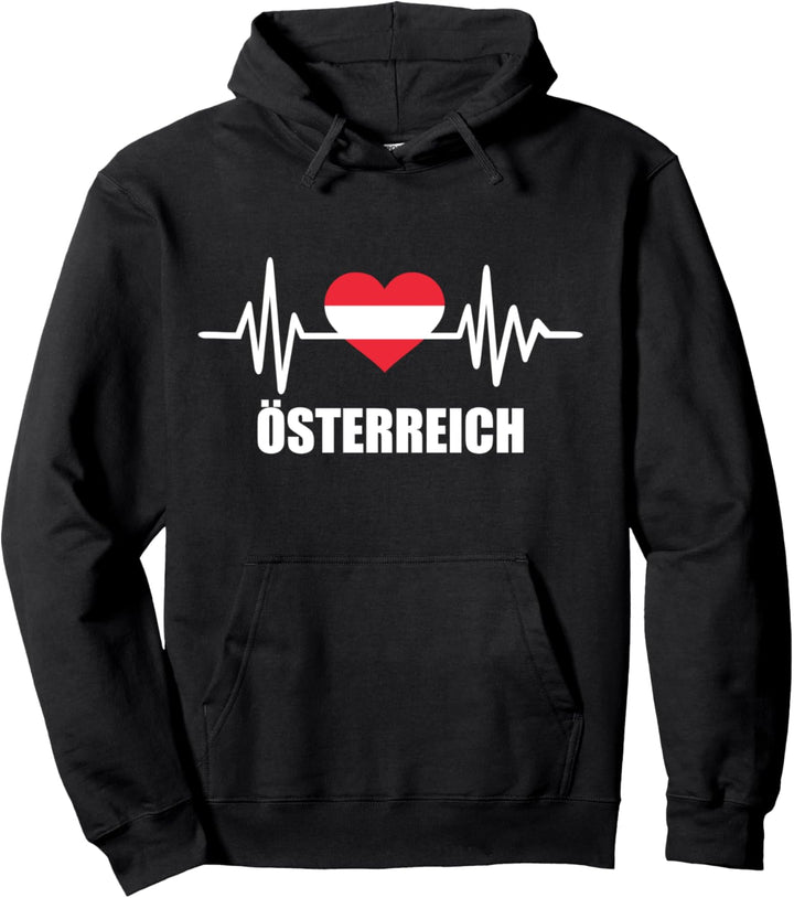 Österreich Herzschlag Pullover Hoodie