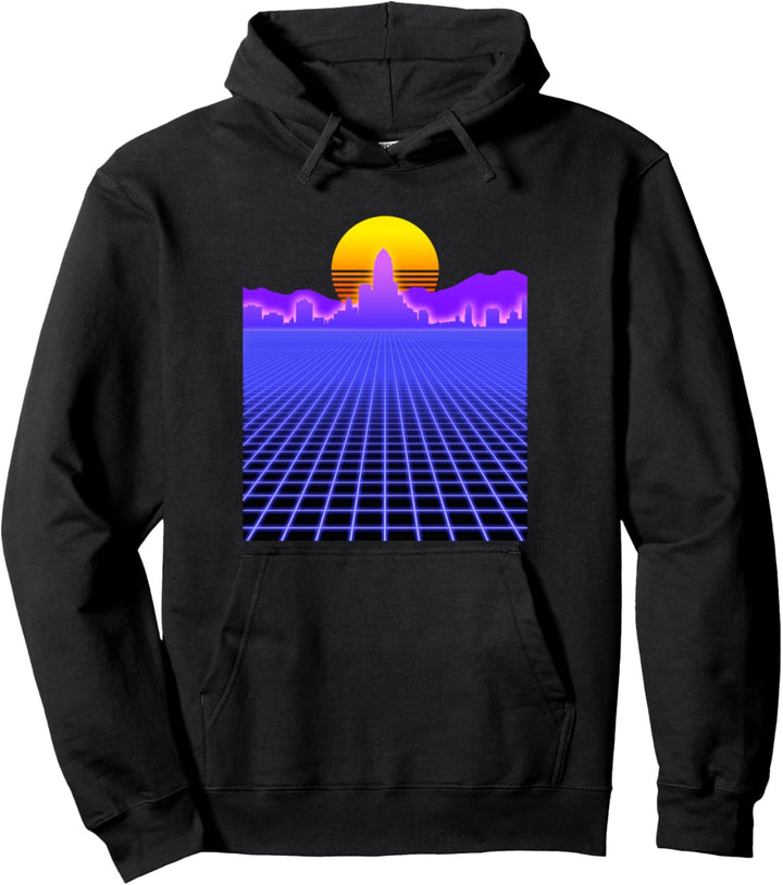 Retrowave Synthwave Wear For The Eighties Music Lovers Pullover Hoodie