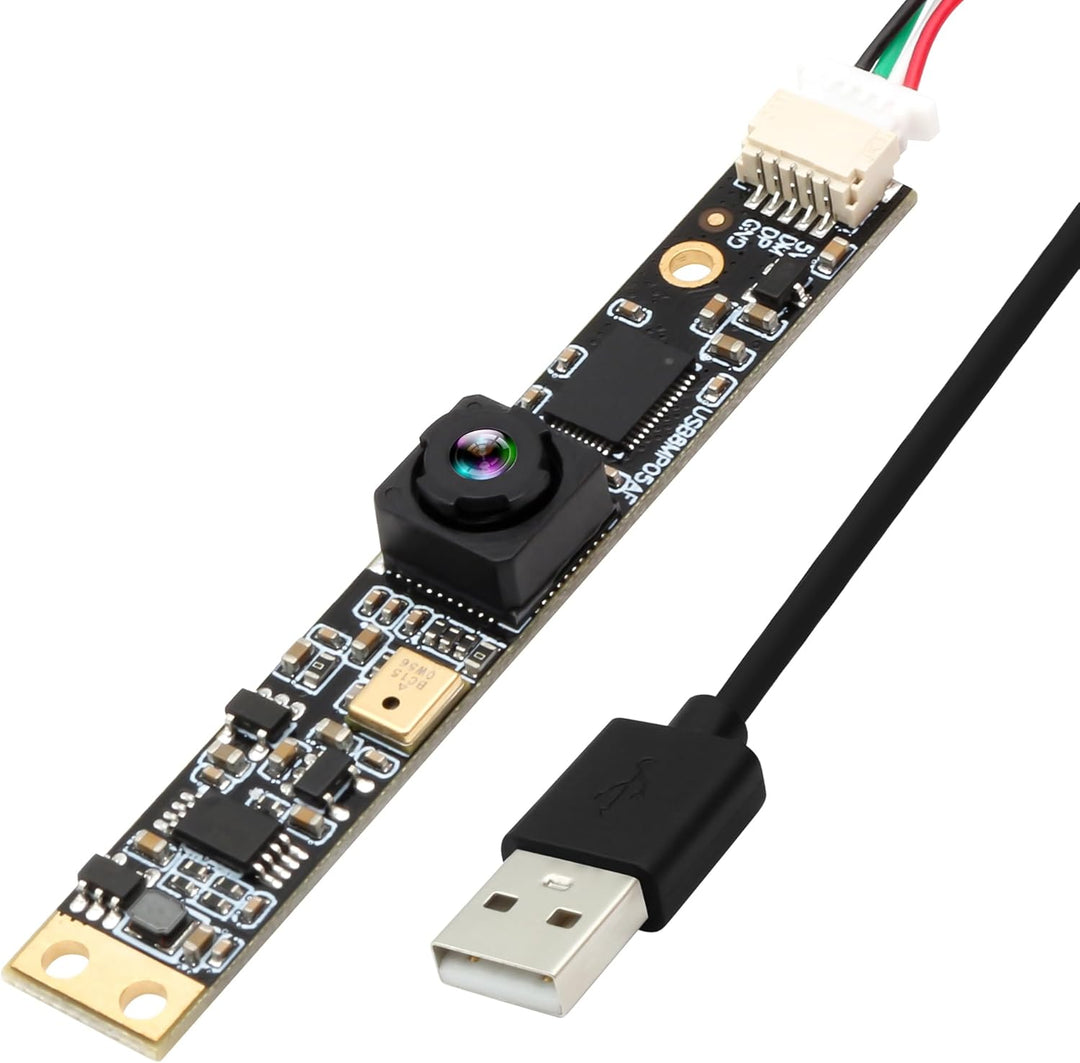 ELP USB Kamera 8MP 30fps USB Kameramodul mit Mikrofon 105 Grad Weitwinkelobjektiv Lightburn Kamera P