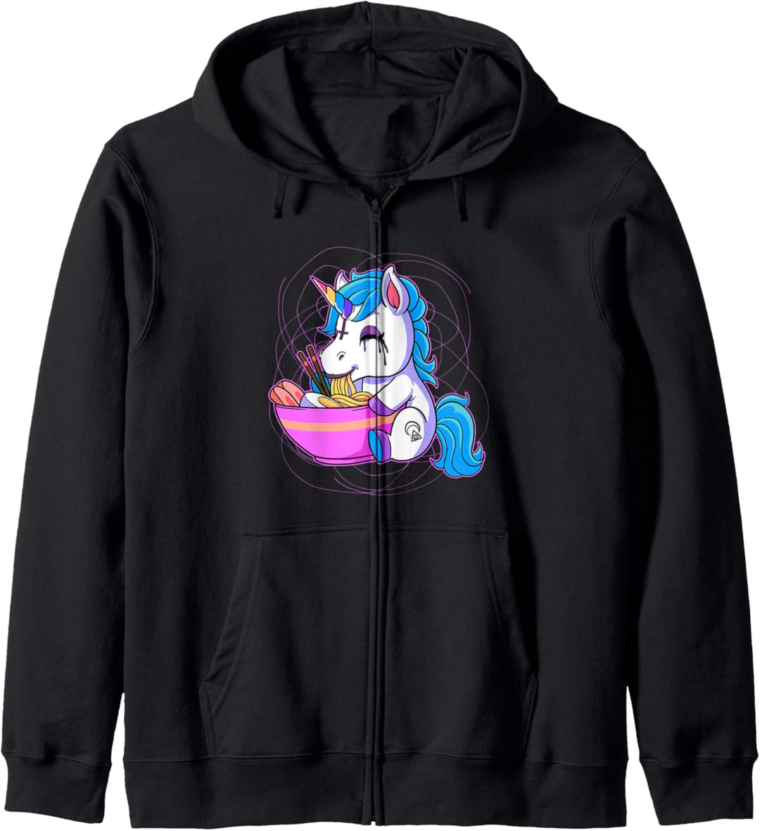 Pastell Goth Soft Grunge Einhorn Kapuzenjacke