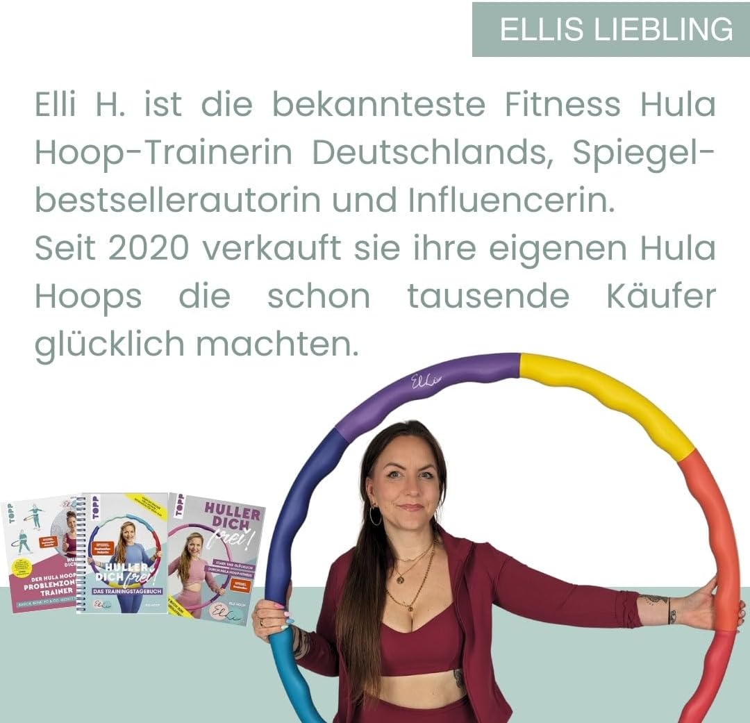 L - DAS ORIGINAL - Hula Hoop Reifen, Gymnastikreifen zum Abnehmen, Fitness für Fortgeschrittene [2,2