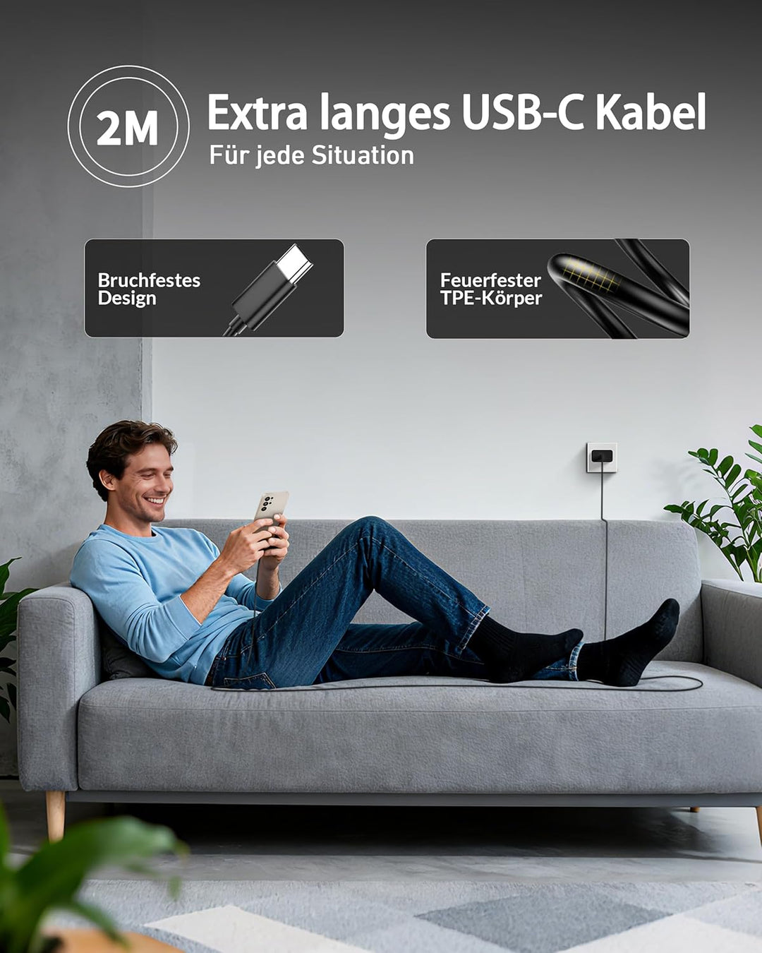 60W/65W USB C Ladegerät Schnellladekabel für Samsung Galaxy S26 Ultra S25 S24 S23 S22 FE 5G A56, Not