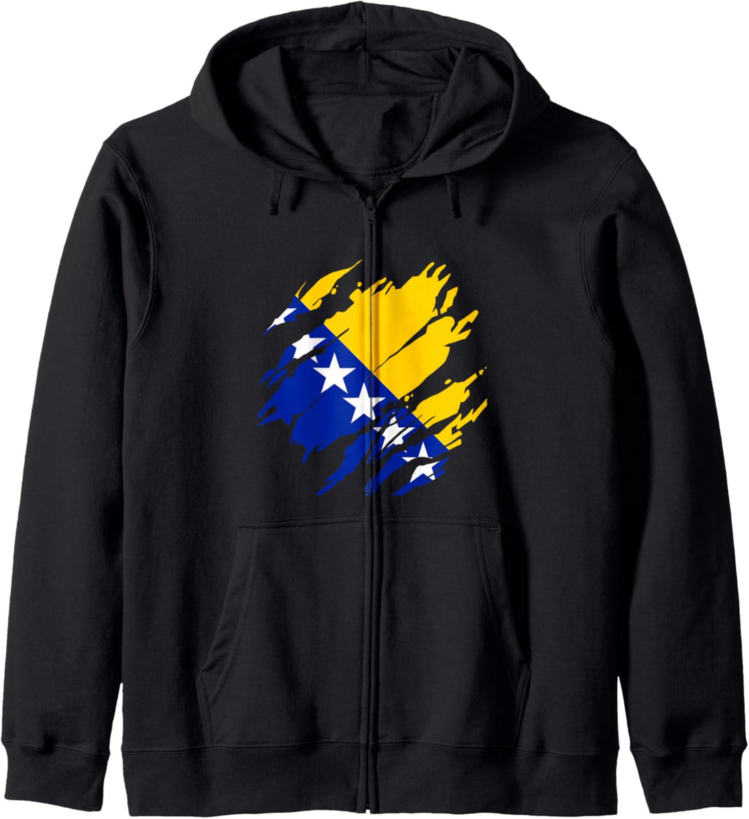 Bosnische Flagge Bosnien und Herzegowina Kapuzenjacke
