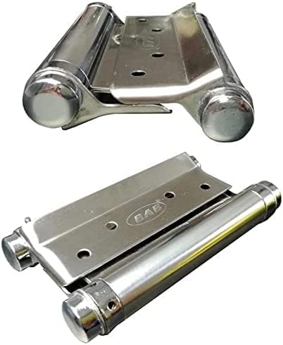 2x Edelstahl Pendeltürband Türscharnier (8 cm) - Robuste Scharniere für Saloontüren &amp; Pendeltüren -