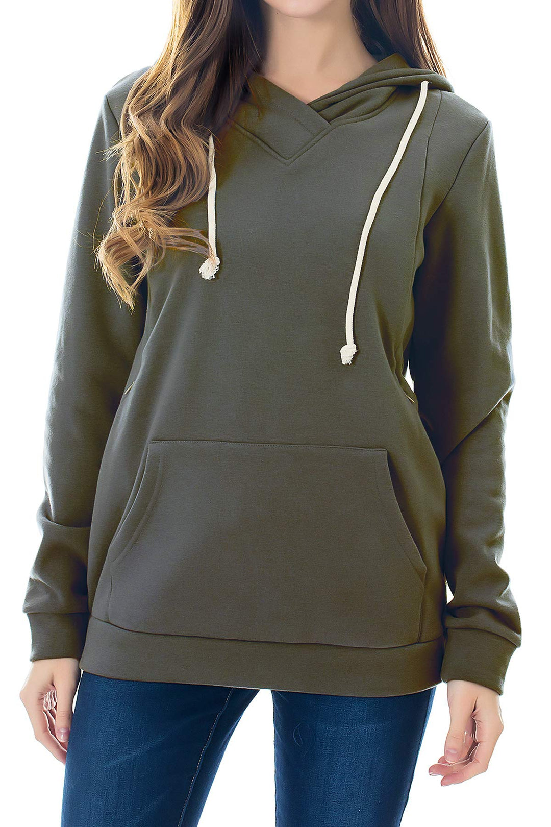 Smallshow Stillanzug Mutterschaft Fleece Stillpullover Stilloberteil Umstandsmode Hoodie Sweatshirt