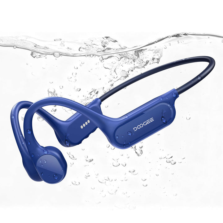 Knochenschall Kopfhörer, Open Ear Kopfhörer Schwimmen, BT 5.4 Sport Kopfhörer mit IP68 Wasserdicht,