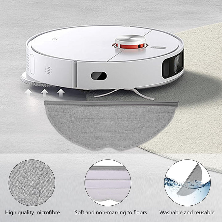 Zubehörset für Roborock S8 Pro Ultra 4*Saugroboter, Ersatzteile Enthält Hauptbürsten Filter Staubbeu