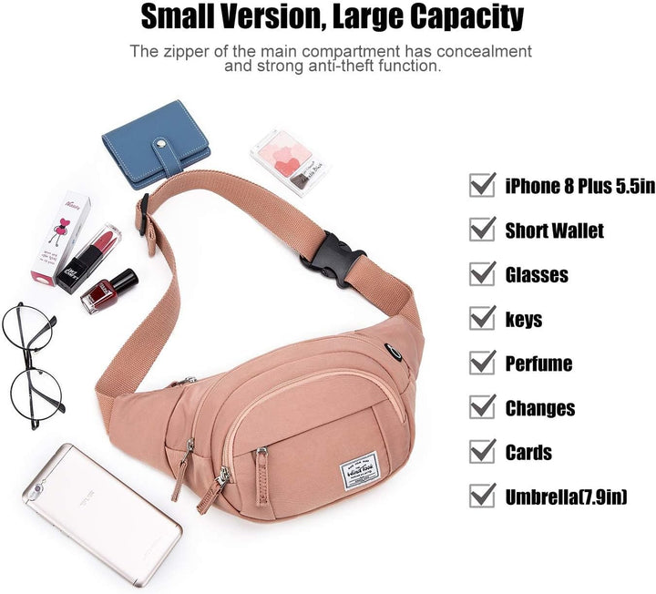 Wind Took Bauchtasche Gürteltasche Brusttasche Stylisch gross Hüfttasche Sport Handytasche mit Kopfh