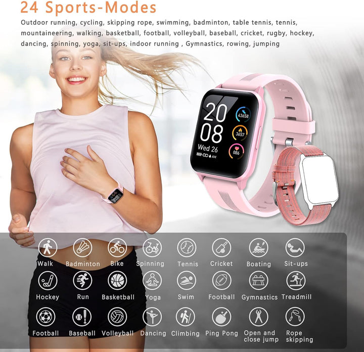 SUPBRO Smartwatch, Fitness Armband Tracker Touch Screen Uhr Wasserdicht IP68 Armbanduhr Smart Watch