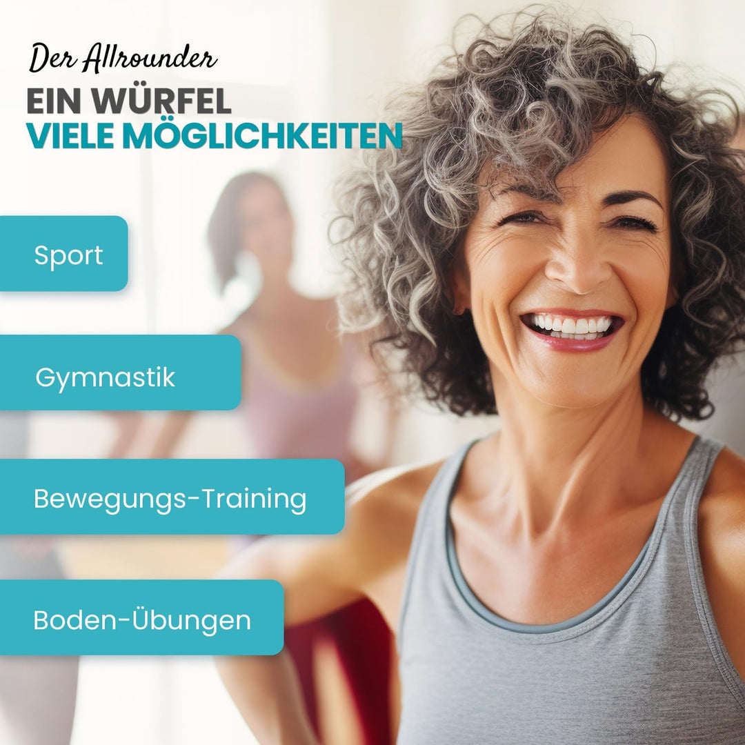 maxVitalis Orthopädischer Bandscheibenwürfel, Stufenlagerungswürfel zur orthopädischen Stufenlagerun