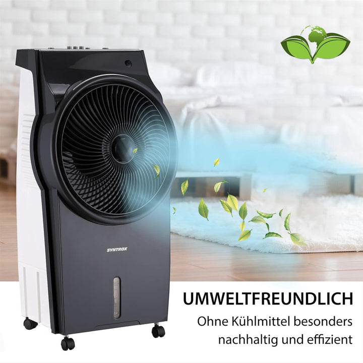 Syntrox Luftkühler mit Ventilator | Wasser gekühlt | Verdunstungskühler, Luftbefeuchter, Lufterfrisc