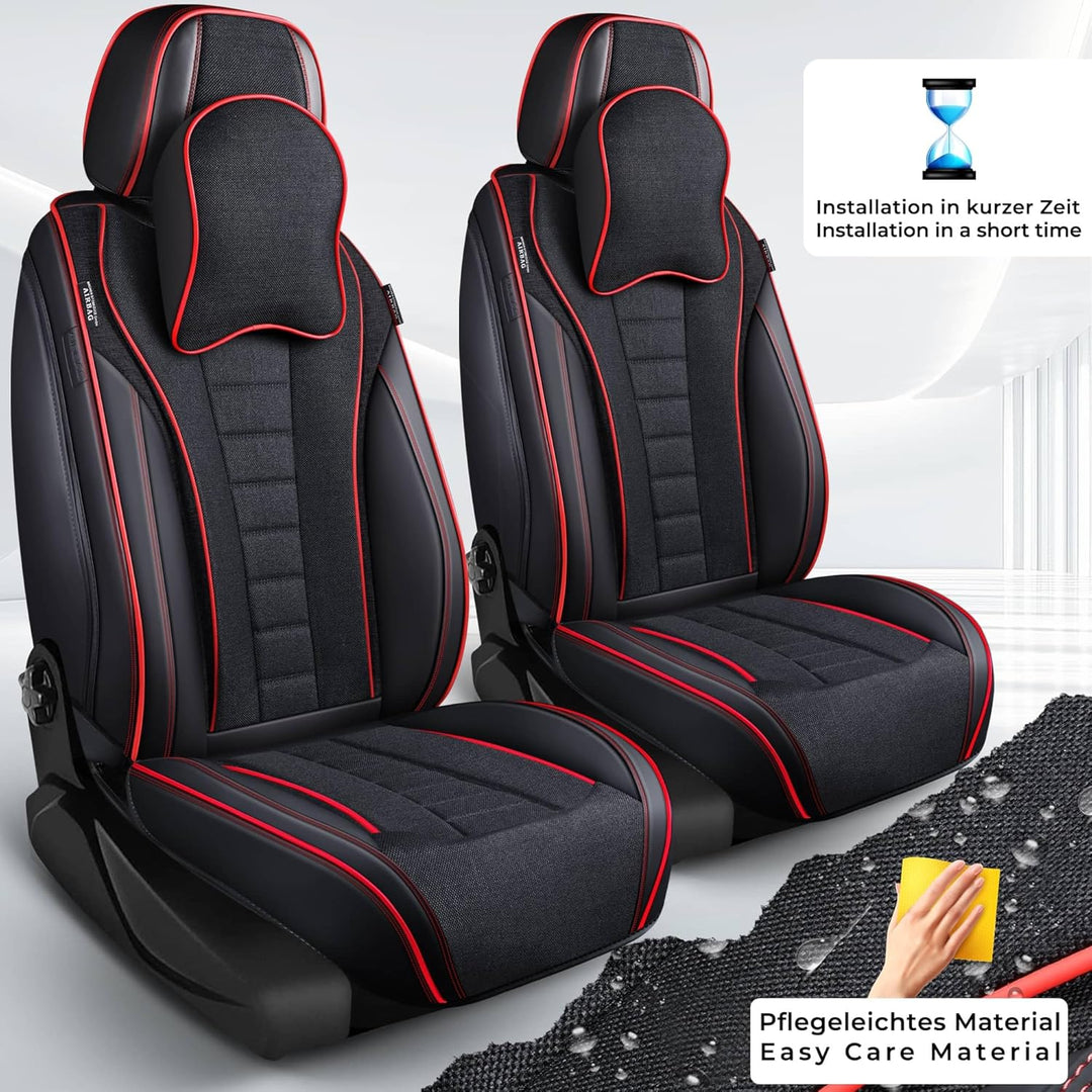 Schonbezüge Sitzbezüge für Ford Focus 3 Bj 2011-18 in Schwarz NL1