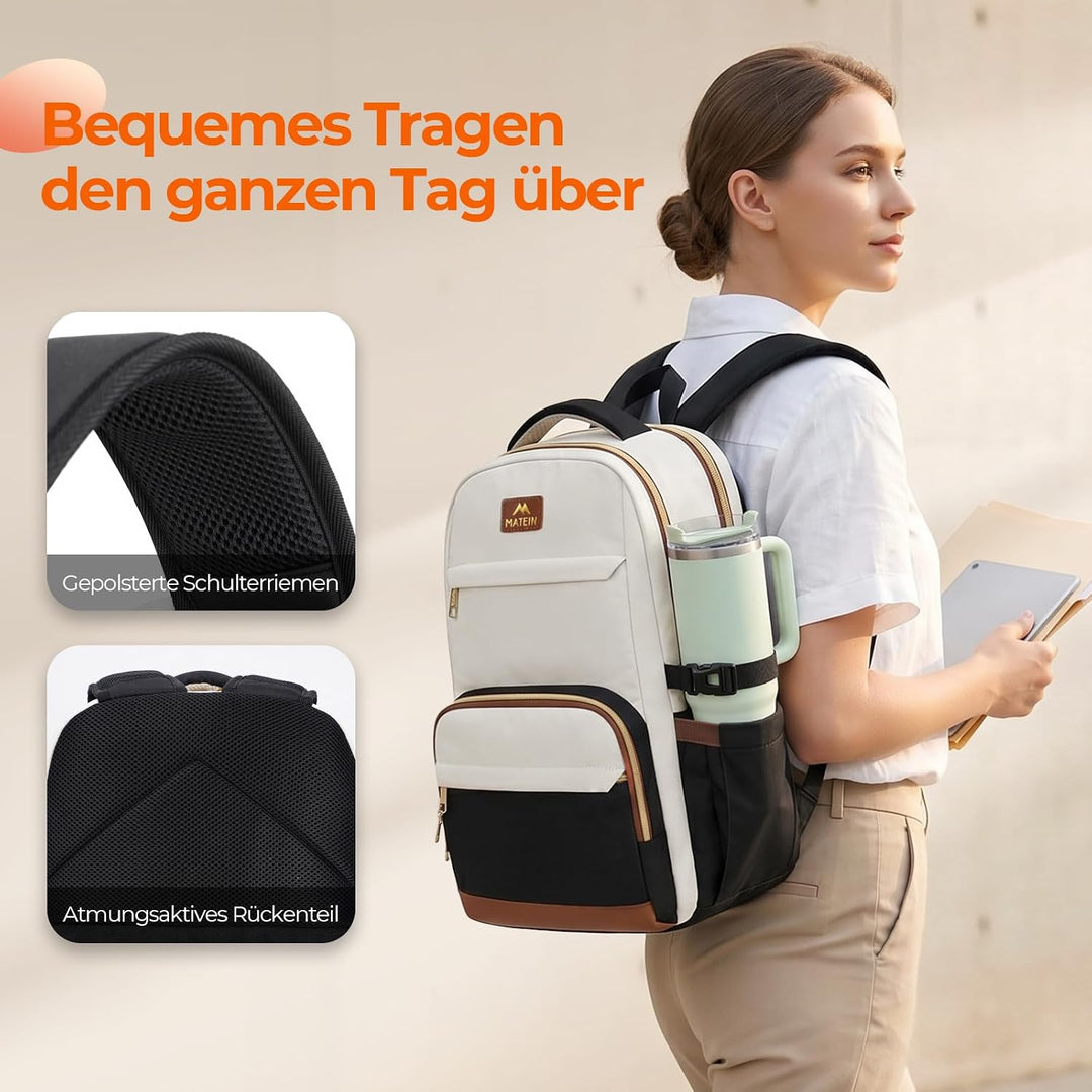 MATEIN HER Rucksack Damen Gross, Laptop Rucksack Damen, Tagesrucksäcke | Damen Rucksack mit Grossem