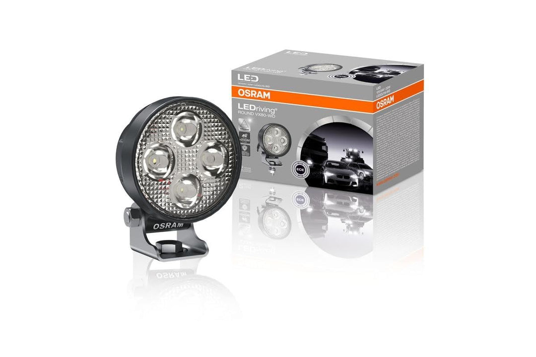 Osram LEDriving ROUND VX80-WD, LED Zusatzscheinwerfer für Nahfeldbeleuchtung, Wide, 1150 Lumen, Lich