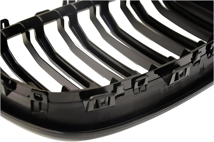 YIUBCZOQI F20 F21 Grill Passend für BMW 1er F20 F21 Nieren Schwarz 2011 2012 2013 2014 F20 Kühlergri