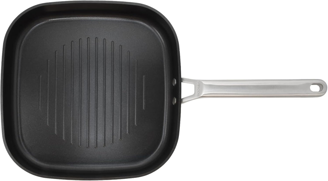 Arcos Serie Samoa | Antihaft-Grillpfanne 28x28 cm | Geschmiedetes Aluminium | Geeignet für jede Küch