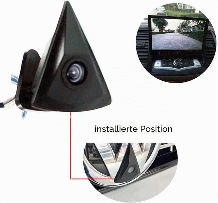 Auto-Vorderansicht-Kamera für V/W V/olkswagen G/OLF wasserdichtes breites Grad-Logo Jetta-Touareg Pa