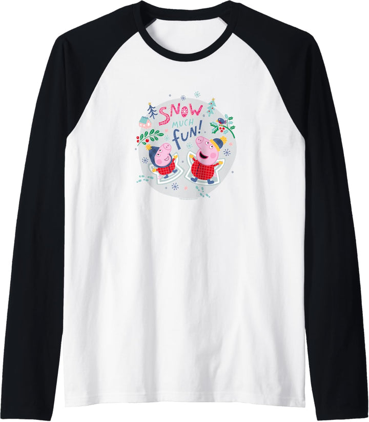 Peppa Pig Snow Much Fun Raglan