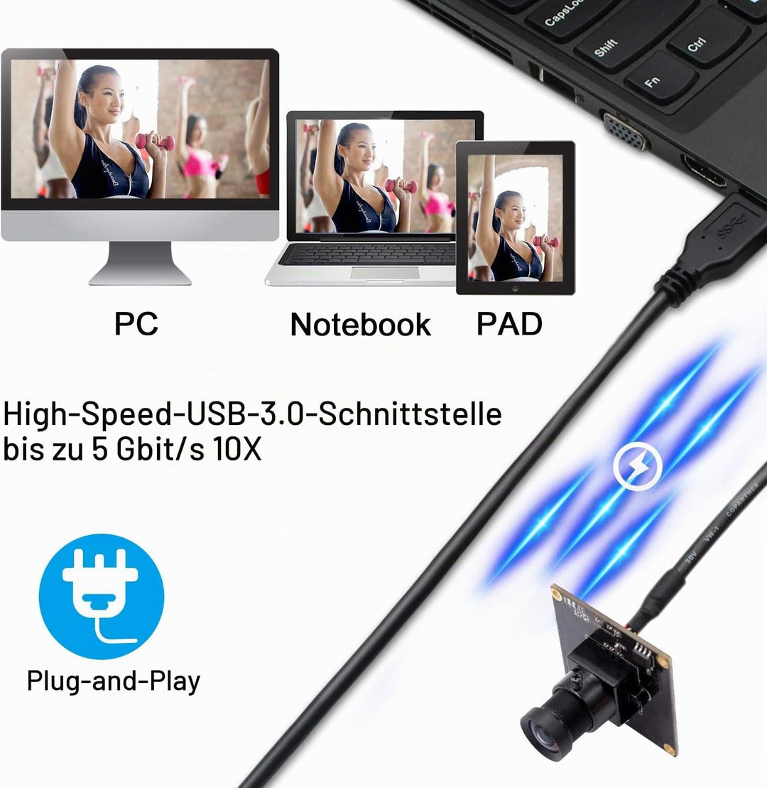 1080P Webcam Hochgeschwindigkeits USB3.0 USB Kameramodul mit IMX291 Sensor Minicam für industriell u