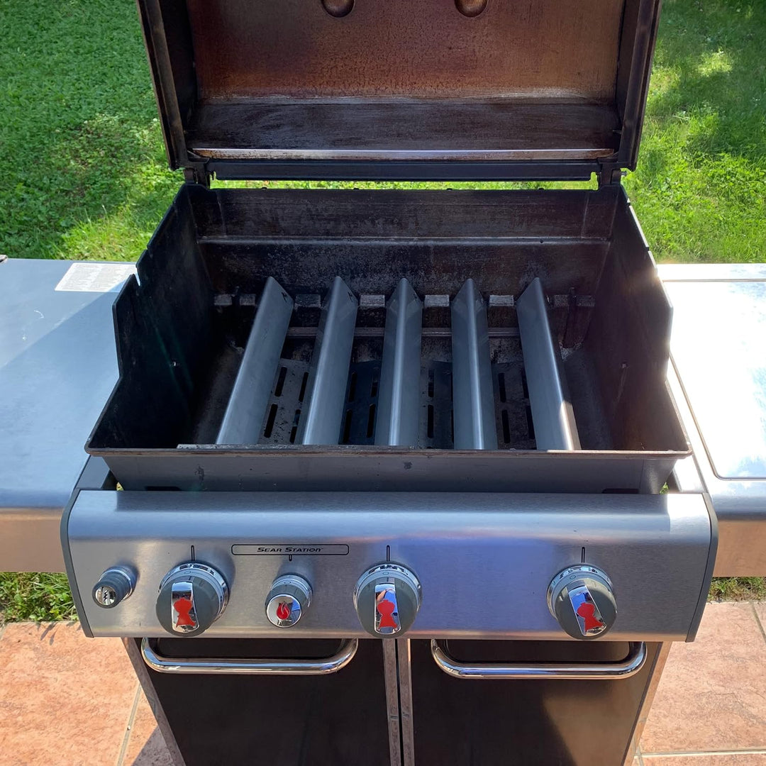 Grillrost.com Das Original Edelstahl Aromaschienen für Weber Genesis I - 300er Baureihe ab 2011 - Re
