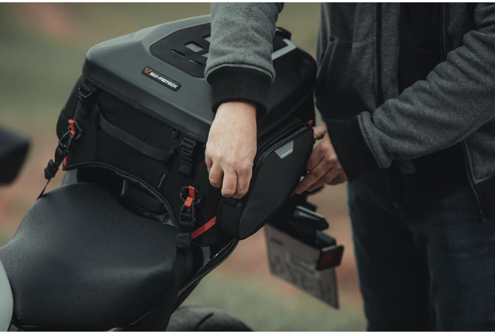 PRO Rearbag Tail Bag 1680D Ballistic Nylon. Black/Anthracite. 22-34 l.