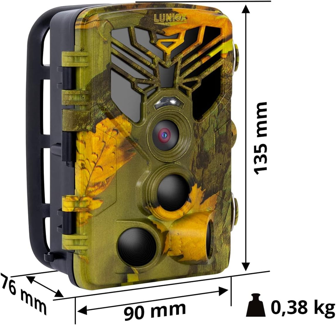 LUNIOX VC24 Wildkamera Fotofalle Digital Full HD bis zu 24MP mit Bewegungsmelder Nachtsicht Schutzar