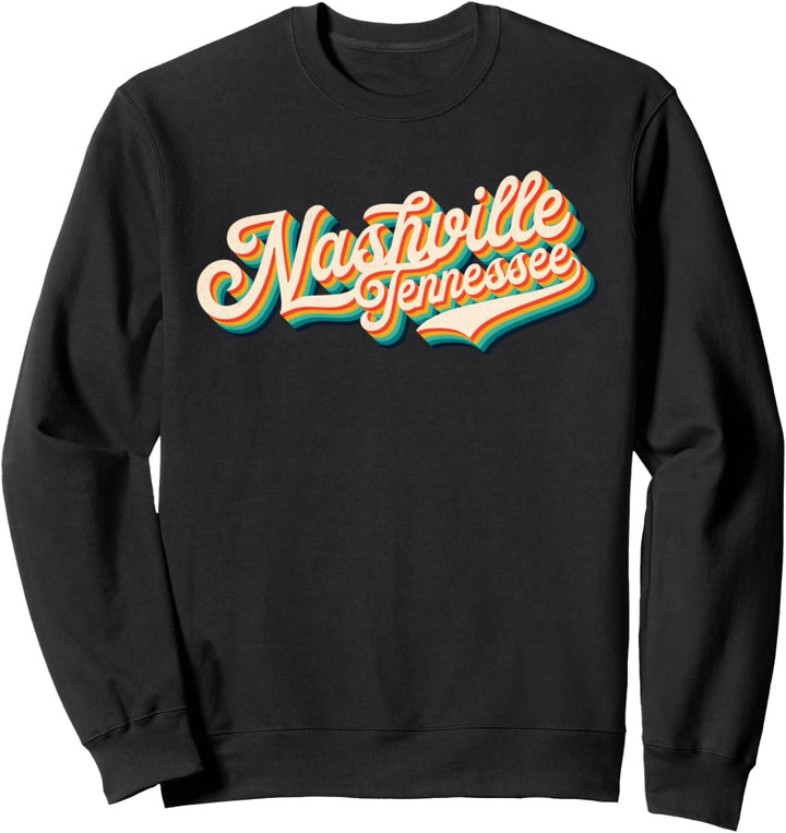 70s Vintage Retro Nashville Tennessee Throwback Gift Sweatshirt