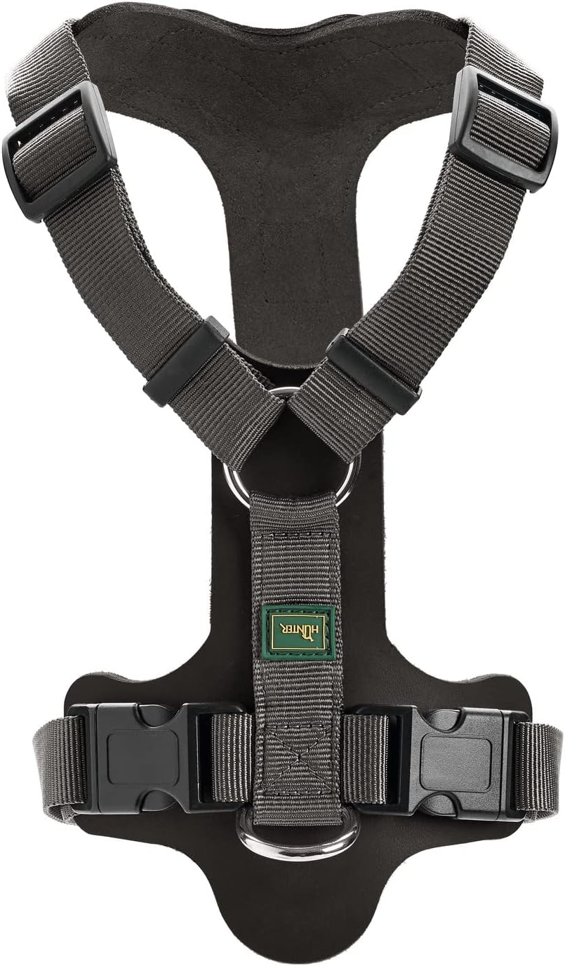 HUNTER AALBORG MIXED Hundegeschirr, XS-S, schwarz/grau schwarz/grau 38 - 51 cm, schwarz/grau 38 - 51