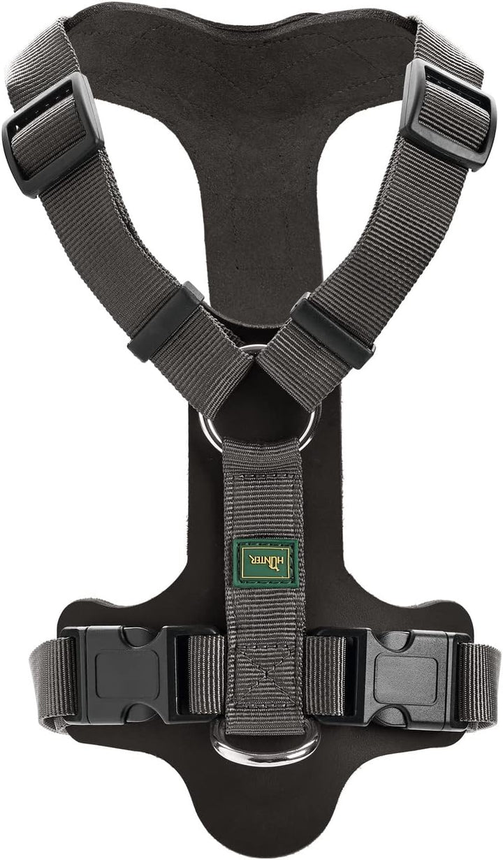 HUNTER AALBORG MIXED Hundegeschirr, XS-S, schwarz/grau schwarz/grau 38 - 51 cm, schwarz/grau 38 - 51