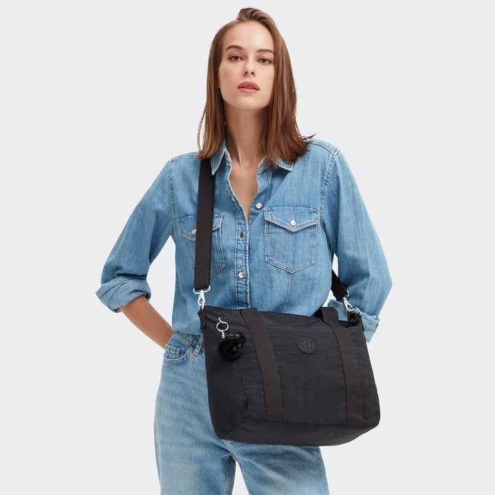 Kipling Damen Asseni clothing, Schwarz Black Noir, 40x28x14 cm (B x H T) EU, Black Noir