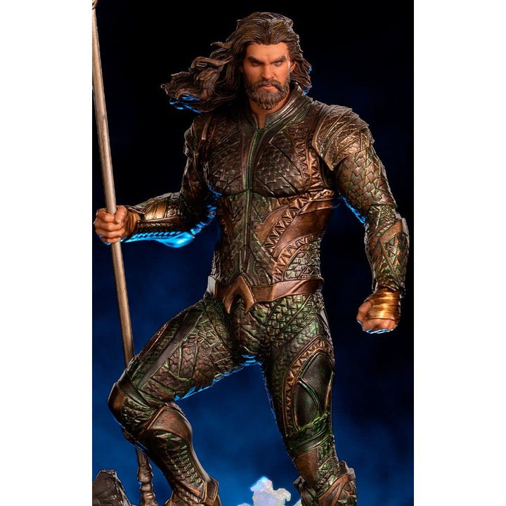 Iron Studios DCCJLE57321-10 Zack Snyder Justice League Aquaman 1/10 Army Figur Art Scale, Statuen, B
