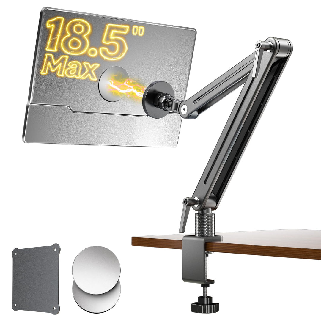 Tablet iPad Halterung Schreibtisch Magnetischer - Drehbare Basis 360 Grad Tablethalte VESA 75mm Schn